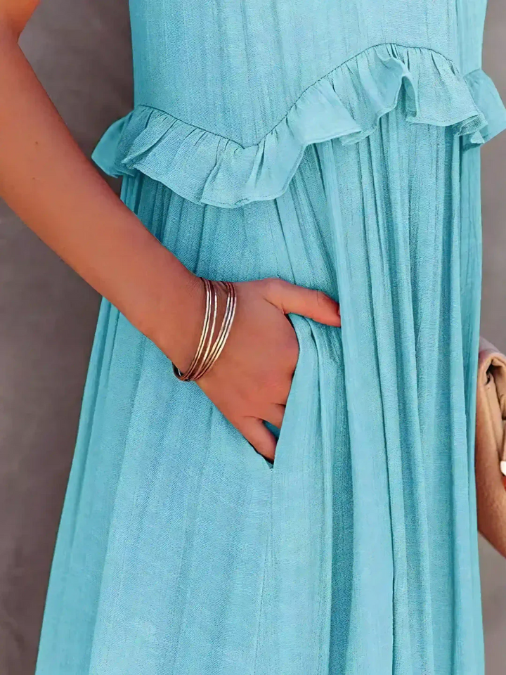 Iris | Ruffle Breeze Maxi Dress