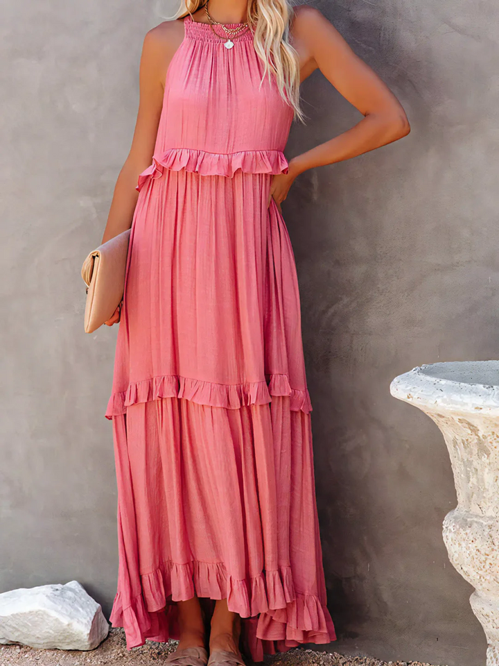 Iris | Ruffle Breeze Maxi Dress