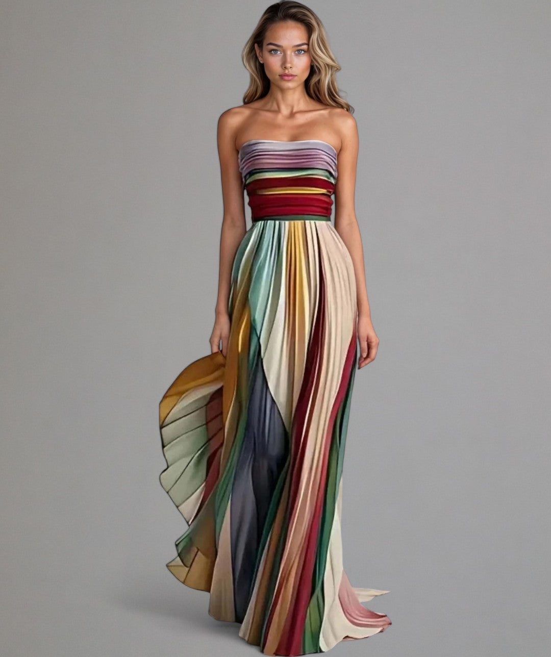 Luna | Sleeveless Dress in Colorful Style