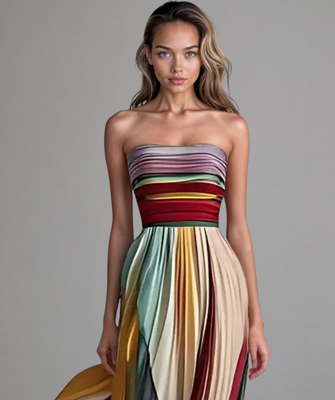 Luna | Sleeveless Dress in Colorful Style