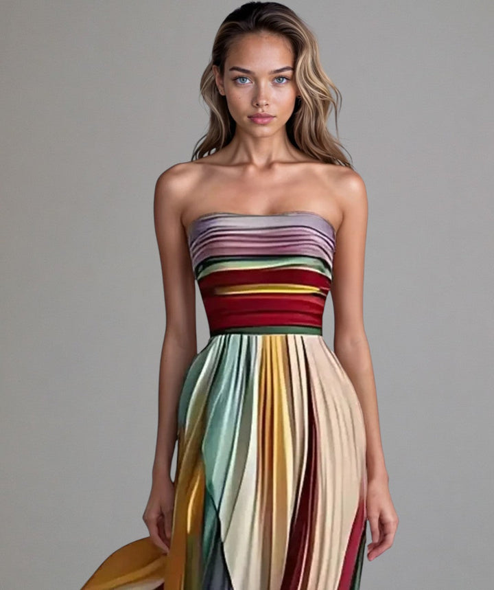 Luna | Sleeveless Dress in Colorful Style